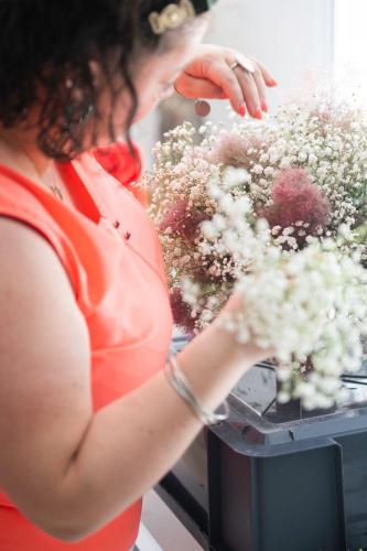 composition floral centre de table